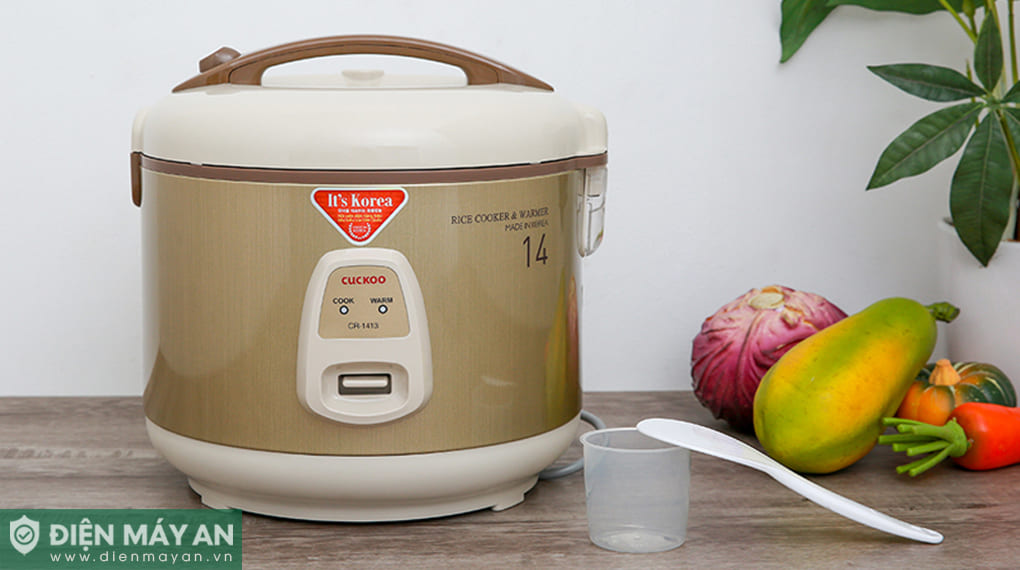 Nồi cơm điện 2.5L Cuckoo CR-1413 - Vàng